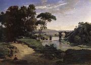 Corot Camille The bridge of Narni. Spain oil painting artist